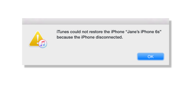 How to Fix iPhone Disconnected Error When Restore iPhone with iTunes