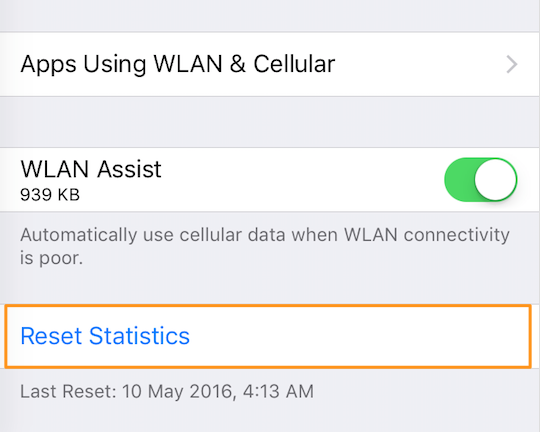 How to Reset Data Usage Statistics on iPhone