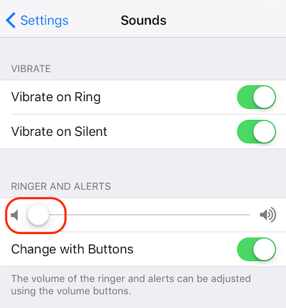 iPhone Alarm Volume Setting