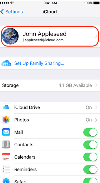 Login iCloud account and tap Photos