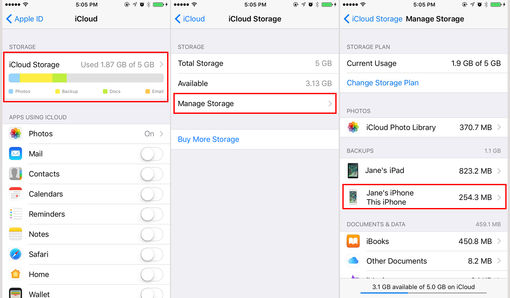 how to backup iphone to icloud version 10.3.2