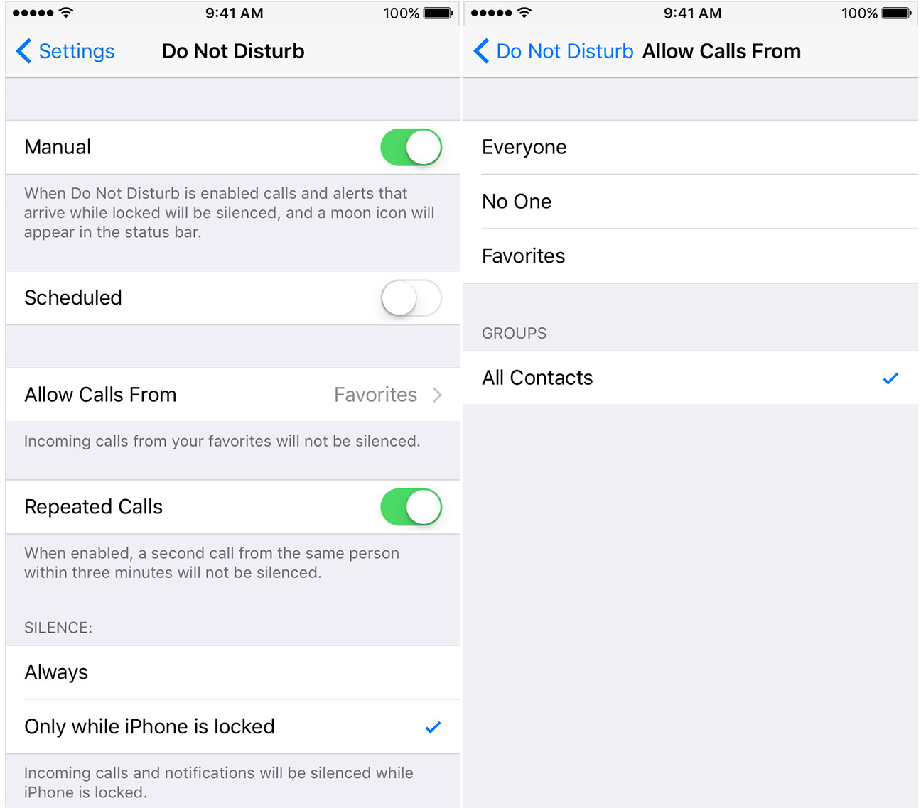 Block Calls from Unknown Callers Using Do Not Disturb