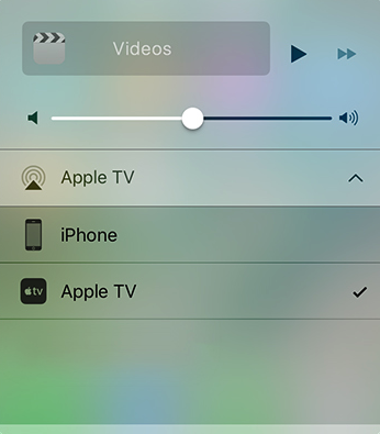 AirPlay Streaming Vidoes in iOS 10