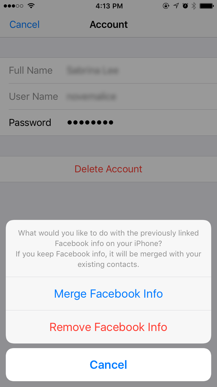 How to Remove Facebook Contacts from iPhone 7