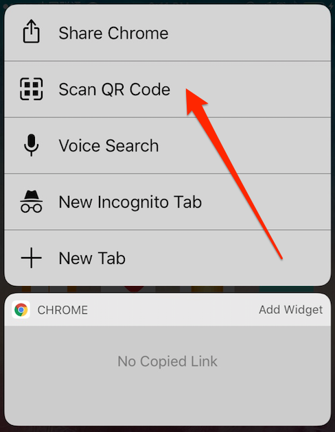 Scan QR Code Using Google Chrome on iPhone