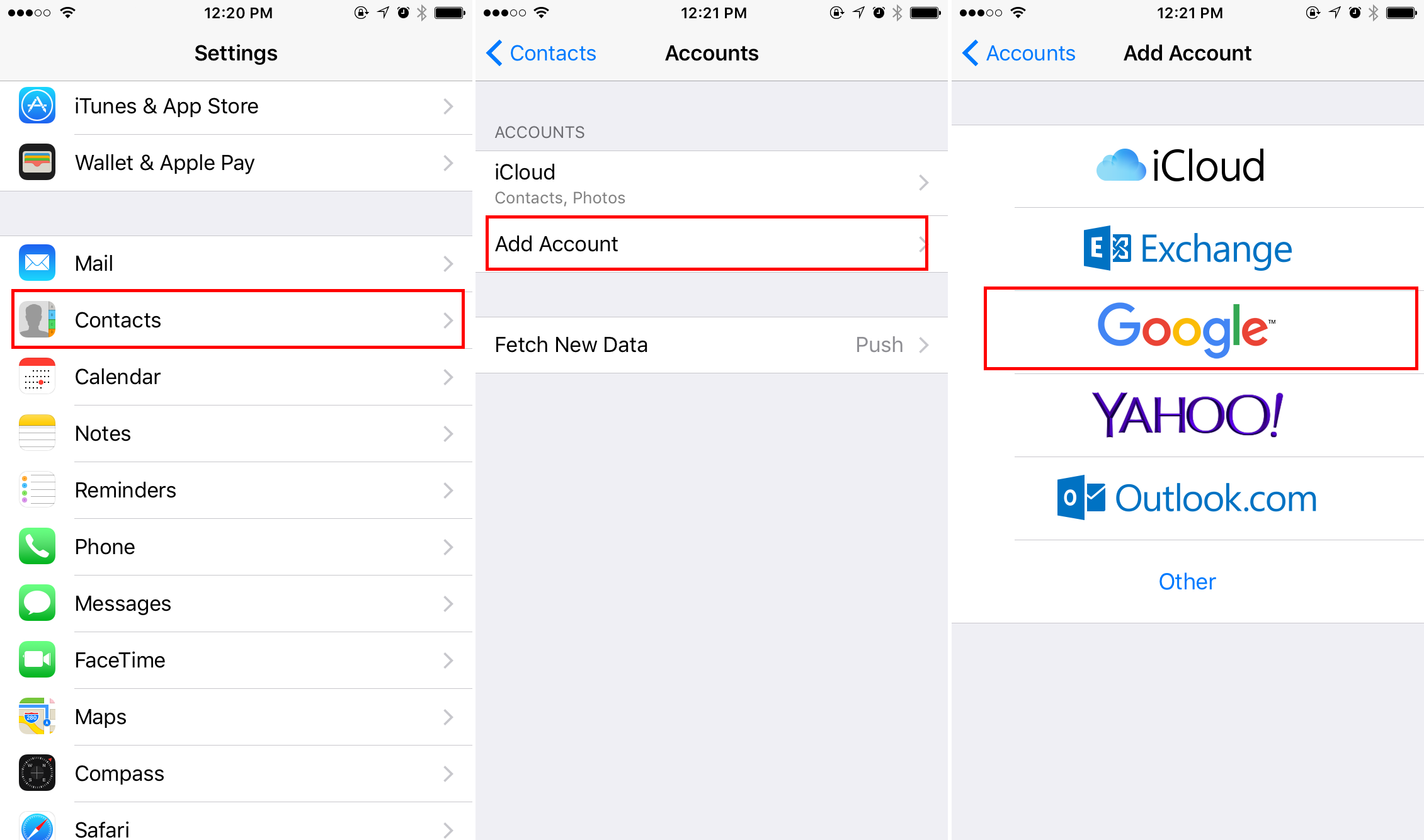 How to Transfer Contacts from iPhone to iPhone with Gmail