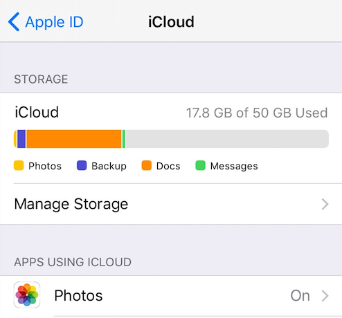 Fix Photos Not Uploading to iCloud - Check iCloud Storage