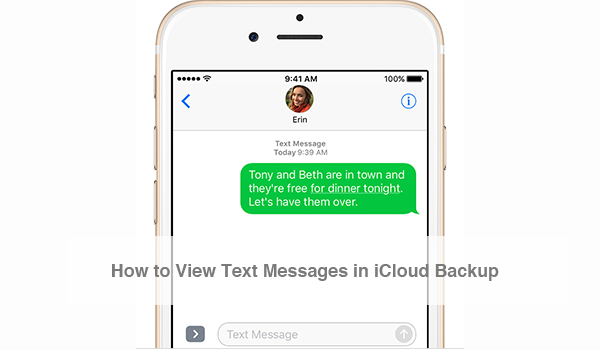 How to View iPhone/iPad Text Messages in iCloud Backup