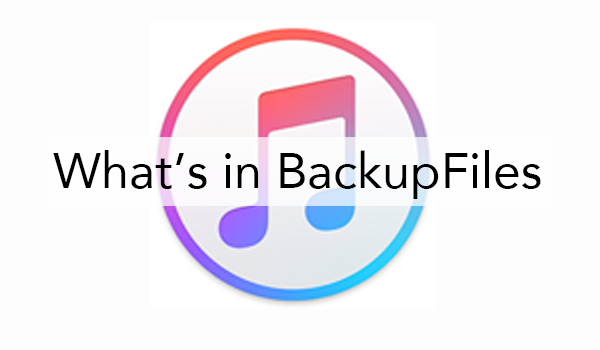 What Does iTunes Backup from iPhone 7/8/8 Plus/X