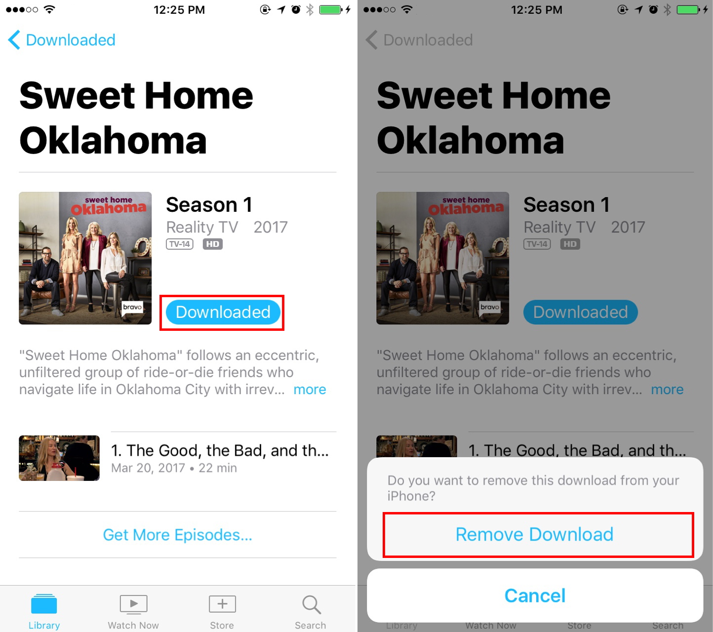 How to Delete Downloaded Movies and TV Shows From TV App