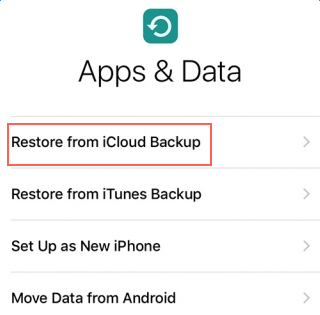 How to restore iCloud backup to new iPhone 8/8 Plus