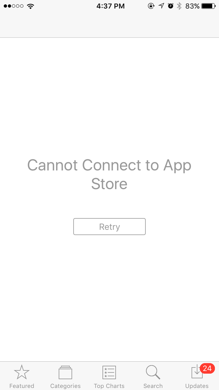 App Store Not Working