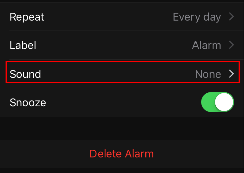 Fix iPhone Alarm Not Ringing - Check Alarm Settings