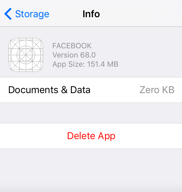 Unable to Reinstall Facebook App