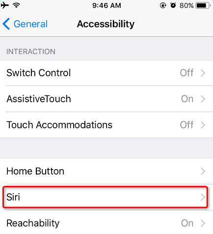 Click Siri in iOS 11 on iPhone