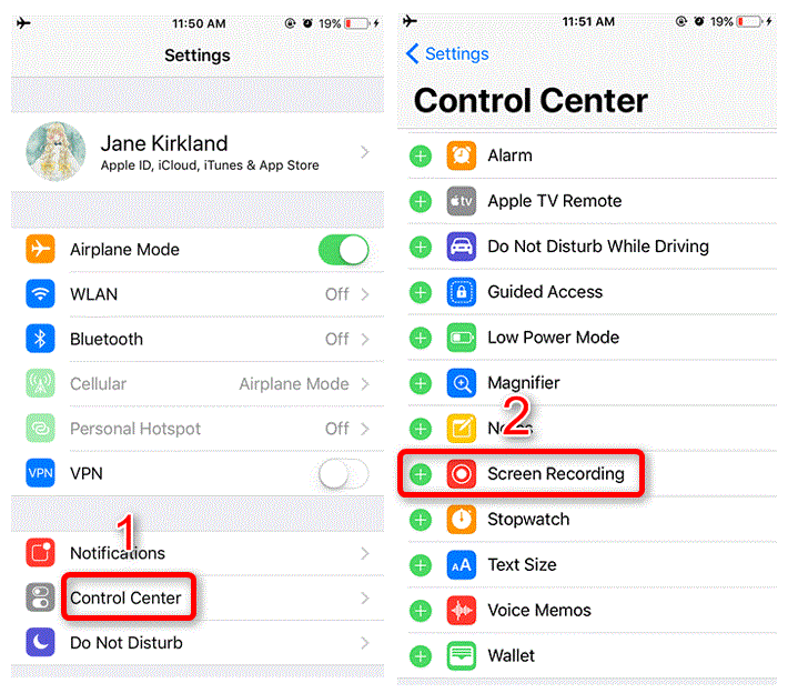 How to Enable Screen Recording in iOS 11