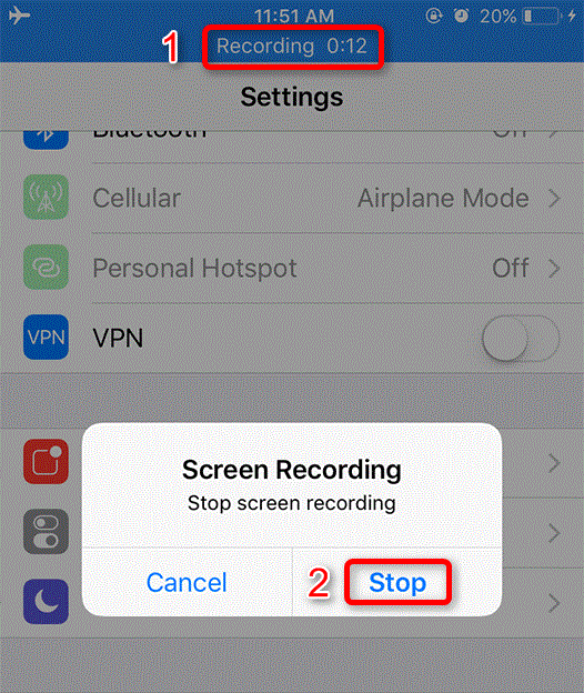 How to Stop Screen Recording - iOS 11