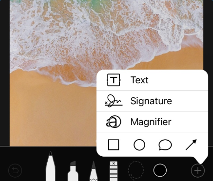 iOS 11 Markup feature in Photos app