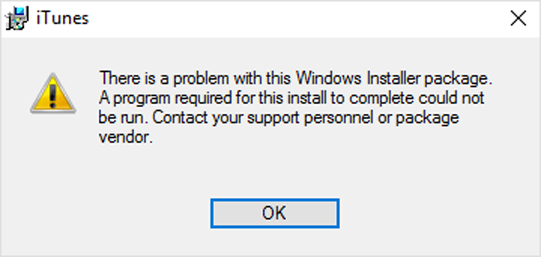 error downloading itunes on windows 7