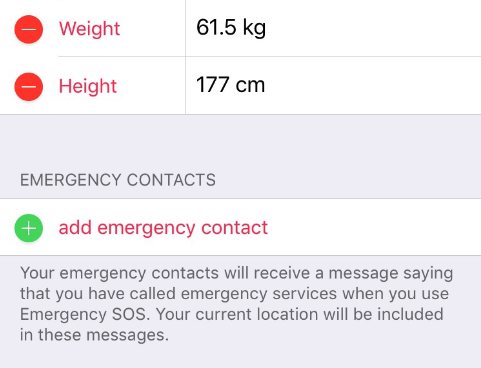 Add Emergency Contact on iPhone