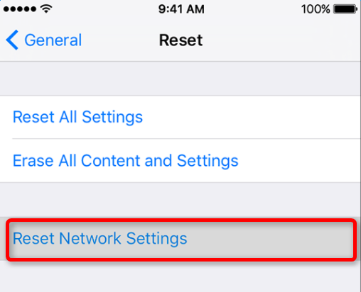 How to fix FaceTime not working in iOS 11/10 - reset network settings