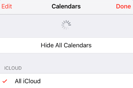 Refresh calendars to fix iCloud not syncing calendar to new iPhone iPad