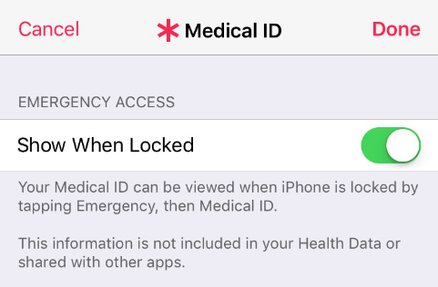 Set Up Emergency Contact on iPhone