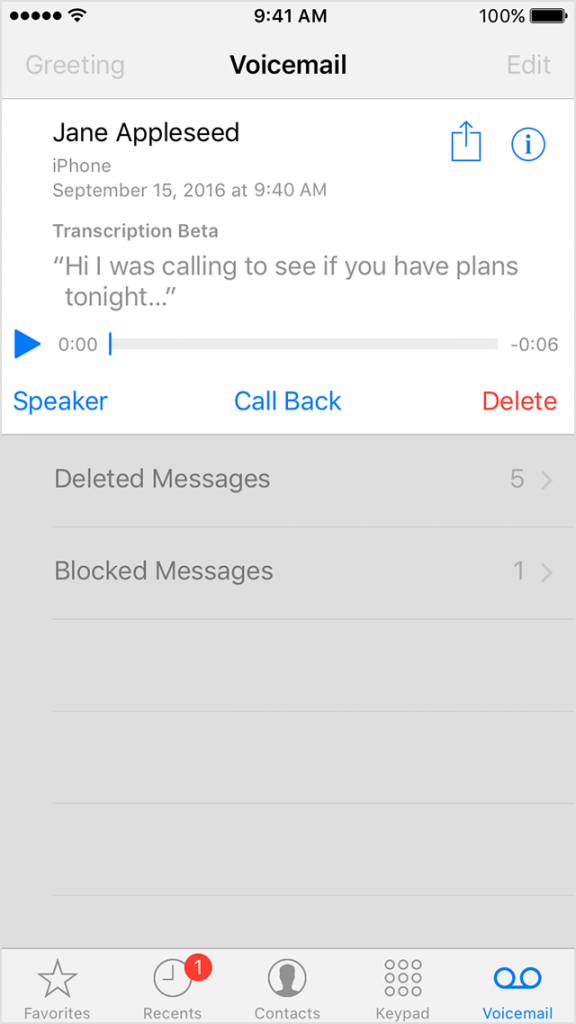 Turn Off Voicemail Transcription on iPhone