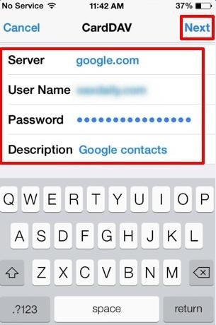 How to transfer contacts from Android to new iPhone - Google account