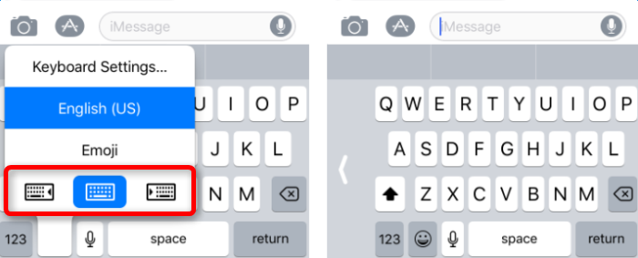 How to Use One-handed Keyboard on iPhone in iOS 11