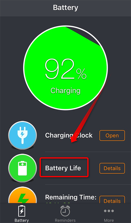 Check iPhone Battery Life
