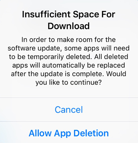 Can’t Install iOS 11 Because of Not Enough Storage? Fix Here