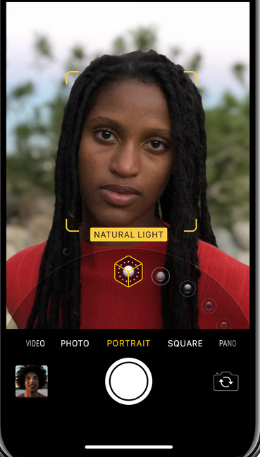 Portrait Lighting feature on iPhone 8 Plus and iPhone X