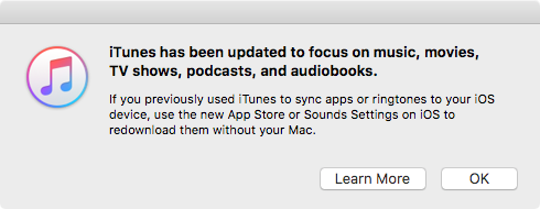 iTunes 12.7 Removed App Store