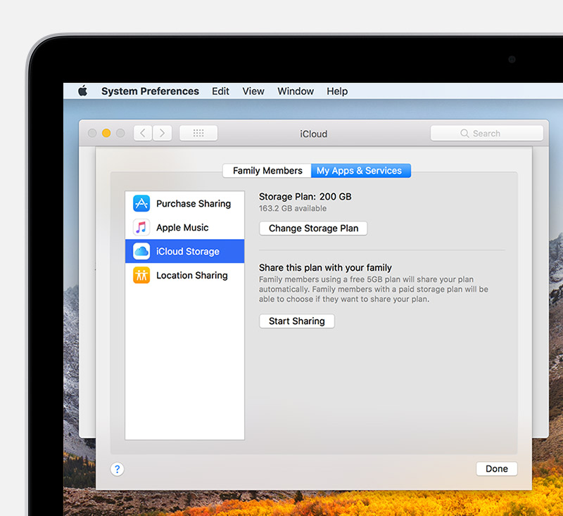 How to Share iCloud Storage on Mac