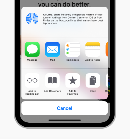 iOS 11 Share Extensions