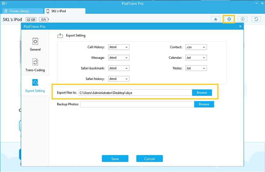 Podtrans Pro review-step 2