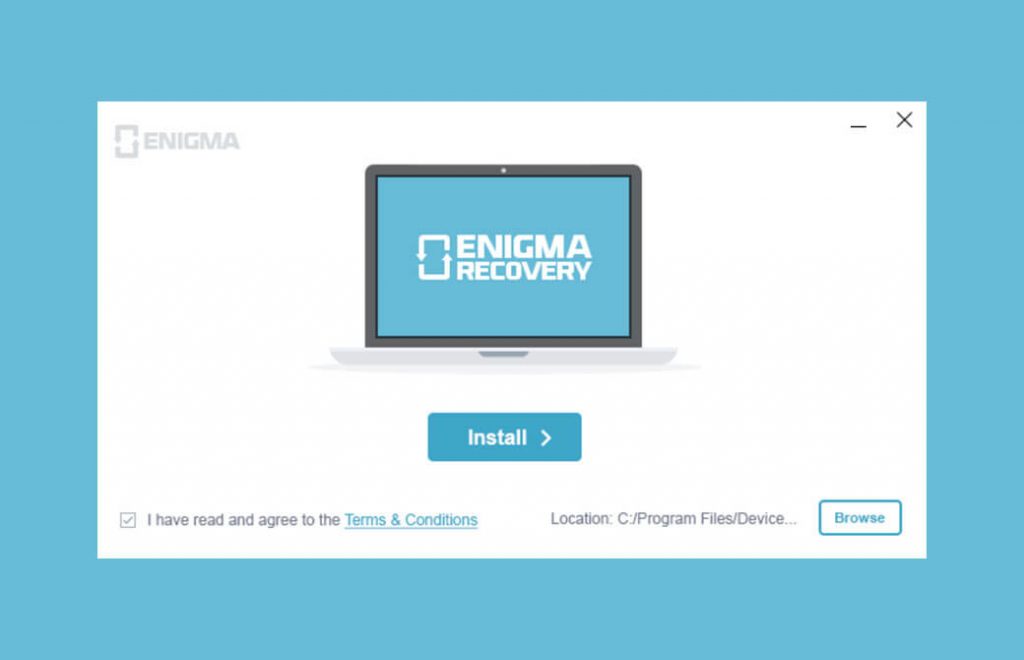 Detailed Steps to Use Enigma Recovery Crack – Step 1